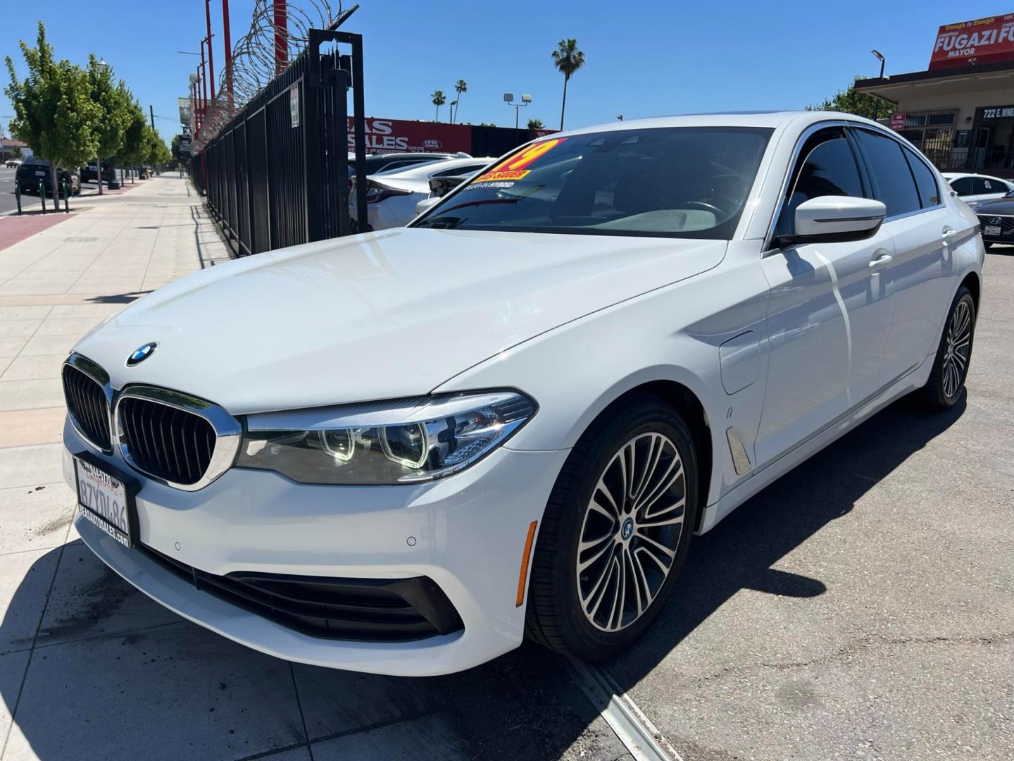 2019 WHITE /BLACK BMW 5-Series (WBAJA9C56KB) , located at 744 E Miner Ave, Stockton, CA, 95202, (209) 944-5770, 37.956863, -121.282082 - Photo#2